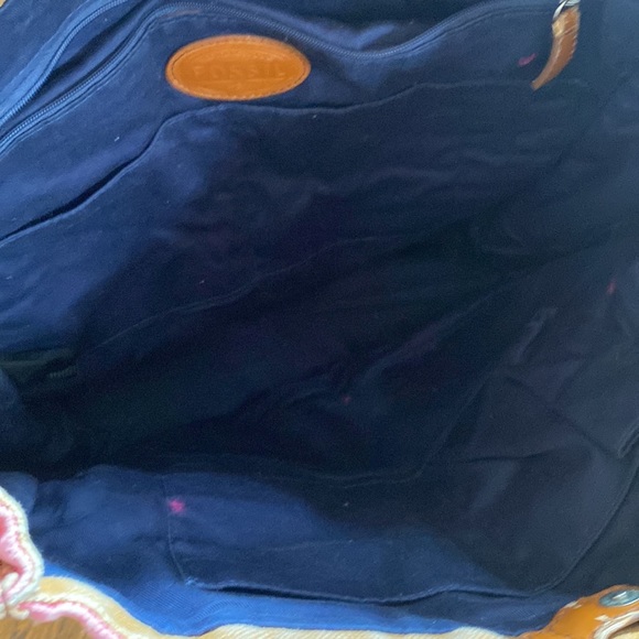 Large FOSSIL shay canvas shoulder tote - Picture 4 of 13